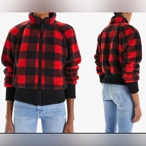 Red and Black Checkered Fleece Jacket